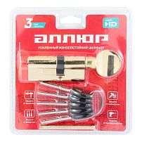 АЛЛЮР HD FG 70-5К BP[25Gx10x35] (40x30G) латунь перф.кл/верт БЛИСТЕР Цилиндровый механизм (60,50,10)