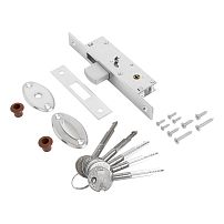 БУЛАТ  ЗВ 1-1П.20.00.20.04 (71-K-CR) хром 5кл. Замок врезной б/руч (30)