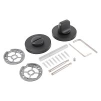 Сантехническая завертка к ручкам АЛЛЮР АРТ BK-R5 BL(75150) матовый черный (100,10)