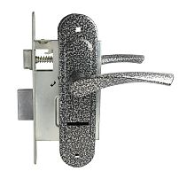 Птимаш ЗВ9-4.07 с пружиной серебро Замок врезной с/руч (10) Птимаш ЗВ9-4.07 с пружиной серебро Замок врезной с/руч (10)