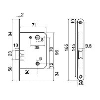 АЛЛЮР АРТ L7050PR W матовый белый пластик овал.планка18мм без ручек с фиксатором Защёлка (40)