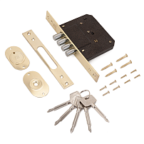 АЛЛЮР 189-4 лат. крест.ключ Замок врезной б/руч (30) АЛЛЮР 189-4 лат. крест.ключ Замок врезной б/руч (30)