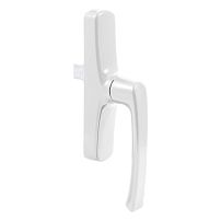 БУЛАТ РО-02А.9016 белый, 1 ригель, ручка оконная для ал.профиля с европазом,(АРР-02/7CP/42) (32)