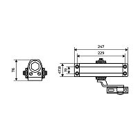 АЛЛЮР Доводчик дверной COMFORT(КОМФОРТ) ДД 229/5-7 A-C (до150 кг) коричн.RAL8024, морозостойкий (10)