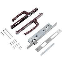 БУЛАТ ЗВ4-1.20.01.8017 коричневый БЕЗ МЦ Замок для КАЛИТКИ врезной с ручкой