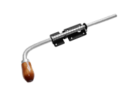 Засов Домарт с пружиной 400мм черный d-16мм (5)