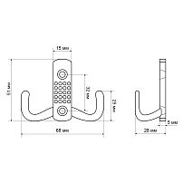 СТАНДАРТ 212 B AC ст.медь ЕВРОПАКЕТ крючок-вешалка (600,50) СТАНДАРТ 212 B AC ст.медь ЕВРОПАКЕТ крючок-вешалка (600,50)