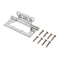 СТАНДАРТ 100х75х2,5мм 2BB CP хром Петля накладная без врезки 1 шт (100,20) СТАНДАРТ 100х75х2,5мм 2BB CP хром Петля накладная без врезки 1 шт (100,20)