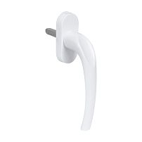 Ручка для пластиковых окон СТАНДАРТ КОМФОРТ РО-02.АЛ.9016 белая, штифт 35 мм (аналог Хоппе) (100)