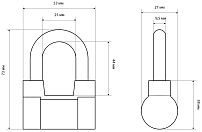 СТАНДАРТ AL-660 d9,5мм ЕВРОПАКЕТ Замок навесной (120,30,15) СТАНДАРТ AL-660 d9,5мм ЕВРОПАКЕТ Замок навесной (120,30,15)