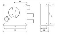 Апекс 0556-С-BN черн.никель с/верт. Замок накладной (20) Апекс 0556-С-BN черн.никель с/верт. Замок накладной (20)