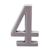 Цифра дверная АЛЛЮР "4" на клеевой основе хром (600,20) Цифра дверная АЛЛЮР "4" на клеевой основе хром (600,20)