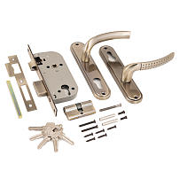 АЛЛЮР 132/1 AB ст.бронза Замок врезной с/руч  (12) АЛЛЮР 132/1 AB ст.бронза Замок врезной с/руч  (12)