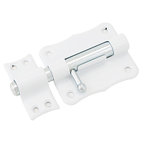 Кунгур ЗТ2-70 полимер.белый фигурный Шпингалет (30,10!!!) Кунгур ЗТ2-70 полимер.белый фигурный Шпингалет (30,10!!!)