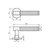 ALLUR ART COLLECTION "UNICO" MAB (5130) мат.бронза Комплект ручек (20)