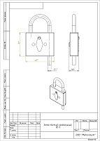 Кунгур ВС-5 контр цинк Замок навесной (10!!!) Кунгур ВС-5 контр цинк Замок навесной (10!!!)