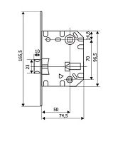 RENZ LВ 2070 plastic (пластик) C  хром блестящий Защелка (50)