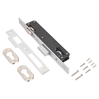 АЛЛЮР 7016-20 СР хром узкопроф с/ролик.фикс б/мех. Замок врезной б/руч (30)