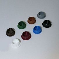 ДФ Заглушка D 16 мм черная (1000,10!!!) 