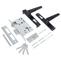 Птимаш ЗВ4-3.01 черный Замок врезной с/руч (10)