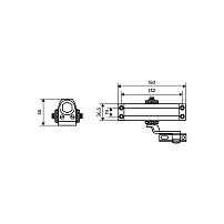 АЛЛЮР Доводчик дверной COMFORT(КОМФОРТ) ДД132/2-3 A-S (до 80 кг) серебро RAL9006, морозостойкий (10)