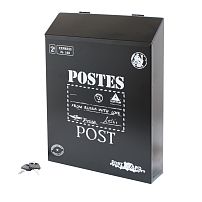 Ящик почтовый АЛЛЮР №3010 черный (4) Ящик почтовый АЛЛЮР №3010 черный (4)