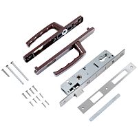 БУЛАТ ЗВ4-1.25.01.8017 коричневый БЕЗ МЦ Замок для КАЛИТКИ врезной с ручкой