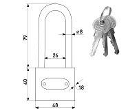 Soller 365-50L длин.дужка (50мм) Замок навесной (60,6!!!) Soller 365-50L длин.дужка (50мм) Замок навесной (60,6!!!)