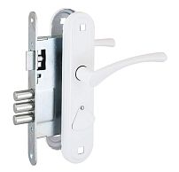 Омега Д-град ЗВ9.1-01 белый м/о 67 Замок врезной с/руч (10)