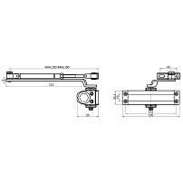 СТАНДАРТ Доводчик дверной MAX ДД 132/2-3 А-B (до 80 кг) черный RAL9005, морозостойкий(10) СТАНДАРТ Доводчик дверной MAX ДД 132/2-3 А-B (до 80 кг) черный RAL9005, морозостойкий(10)