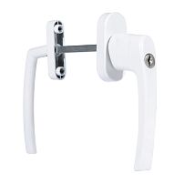 Ручка балкон.с кл.белая двухстор.узкая/обычная, NOVOLINE OPTIMA (Новолайн оптима) 9016 белая(30,40)