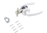 Д-град Зенит ЗЩ2 белый Защелка дверная (30) 