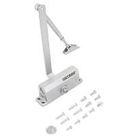 NOTEDO Доводчик дверной  DC-060-I SILVER до 60 кг серебро (10)