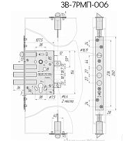 Крит ЗВ-7РМ-006-Хп торц.защелки, б/о, без ЦМ, м/о 85мм, арт.00035 Замок врезной тяж.(10) Крит ЗВ-7РМ-006-Хп торц.защелки, б/о, без ЦМ, м/о 85мм, арт.00035 Замок врезной тяж.(10)