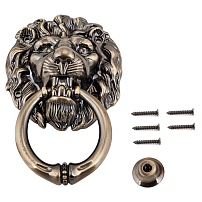 ДФ Ручка-стучало Лев бронза (20) ДФ Ручка-стучало Лев бронза (20)