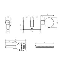 АЛЛЮР HD FG 60-5К CP (30х30G) хром перф.кл/верт Цилиндровый механизм (50,10) АЛЛЮР HD FG 60-5К CP (30х30G) хром перф.кл/верт Цилиндровый механизм (50,10)