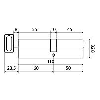 Стандарт MAX 110 (50х60В) SN 5кл мат.никель перф.ключ/верт. Цилиндровый механизм (60,10) Стандарт MAX 110 (50х60В) SN 5кл мат.никель перф.ключ/верт. Цилиндровый механизм (60,10)