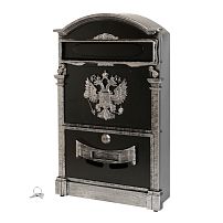Ящик почтовый АЛЛЮР №4011В "Герб" старое серебро (5) Ящик почтовый АЛЛЮР №4011В "Герб" старое серебро (5)