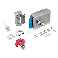 БУЛАТ ЗЭМн 850 НС нерж.сталь 304 ДЛЯ КАЛИТОК И ВОРОТ Замок накладной электромех. (12)