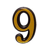 Цифра дверная АЛЛЮР БОЛЬШАЯ пластик "9" золото (1000,50) Цифра дверная АЛЛЮР БОЛЬШАЯ пластик "9" золото (1000,50)