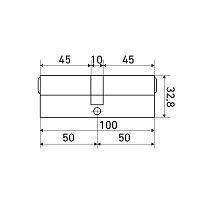 Стандарт MAX 100 (50х50) SN 5кл мат.никель перф.ключ/ключ Цилиндровый механизм (60,10) Стандарт MAX 100 (50х50) SN 5кл мат.никель перф.ключ/ключ Цилиндровый механизм (60,10)
