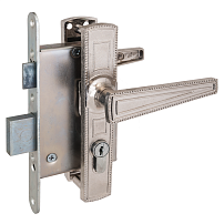 Д-град Зенит ЗВ4-3 гальв.никель арт.678 Замок врезной с/руч (6)  