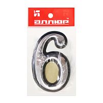 Цифра дверная АЛЛЮР пластик "6" хром (3000,20!!!) Цифра дверная АЛЛЮР пластик "6" хром (3000,20!!!)