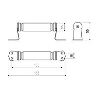 Киров Секрет РСД-120 Круглая фигурная св.дерево Ручка-скоба (130) Киров Секрет РСД-120 Круглая фигурная св.дерево Ручка-скоба (130)