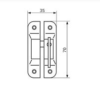 Завертка форточная Домарт под золото (50) Завертка форточная Домарт под золото (50)
