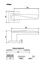 АЛЛЮР АРТ "УМА" MAB (2730) мат.бронза Комплект ручек (20)