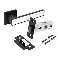 АЛЛЮР АРТ "ЛАНА" BL/W+L45-8 BL (861511/S45) матовый черный/белый Комплект ручка и защелка (20) АЛЛЮР АРТ "ЛАНА" BL/W+L45-8 BL (861511/S45) матовый черный/белый Комплект ручка и защелка (20)