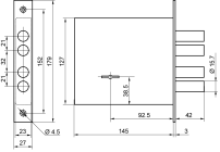 Рязань ЗВ 8-8 К/15 "BORDER" 82100 Замок врезной тяж (12) Рязань ЗВ 8-8 К/15 "BORDER" 82100 Замок врезной тяж (12)
