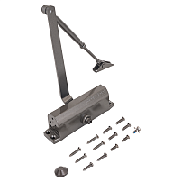 NOTEDO Доводчик дверной  DC-090-НО с фиксатором BRONZE до 130 кг бронза (10)