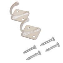 СТАНДАРТ 1011 SN мат. никель ЕВРОПАКЕТ 2шт. крючок-вешалка (600,50) (360,60) СТАНДАРТ 1011 SN мат. никель ЕВРОПАКЕТ 2шт. крючок-вешалка (600,50) (360,60)